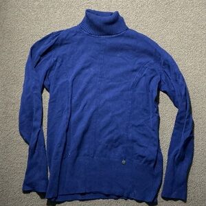Men's Classic Blue Turtleneck Sweater